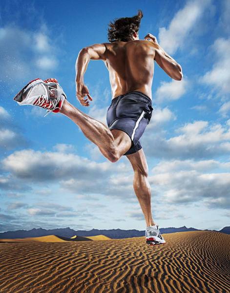 Photograph Ryan Forbes Guy Running on One Eyeland