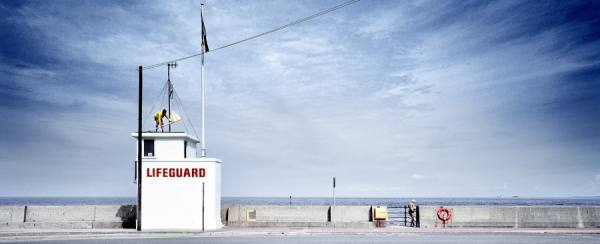 Photograph Craig Easton Lifeguard on One Eyeland