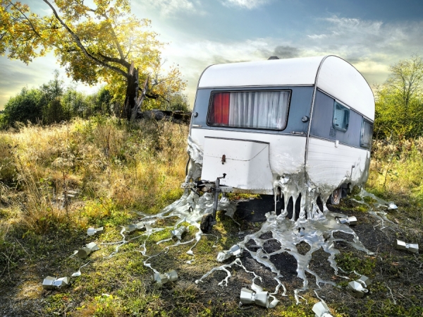 Photograph Billy Bonkers Melting Caravan on One Eyeland