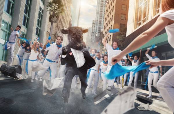 Photograph Mauricio Candela Running Of The Bull on One Eyeland