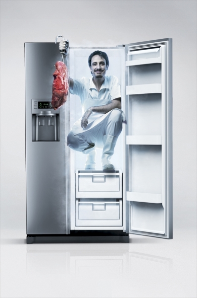 Photograph Pedro Dimitrow Samsung Freezer Meat on One Eyeland
