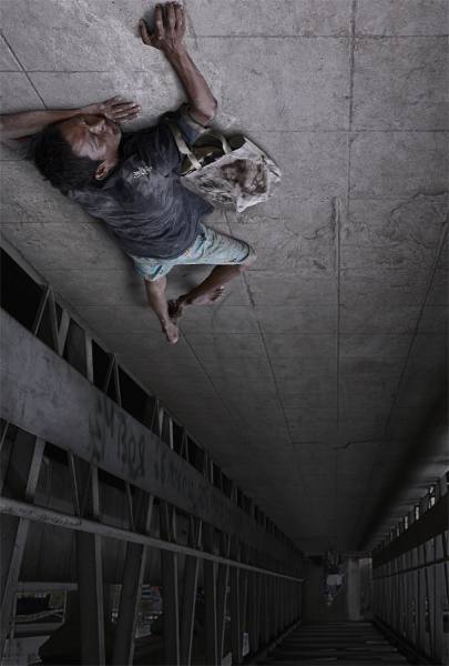 Photograph Chub Nokkaew Street Fall_man on One Eyeland