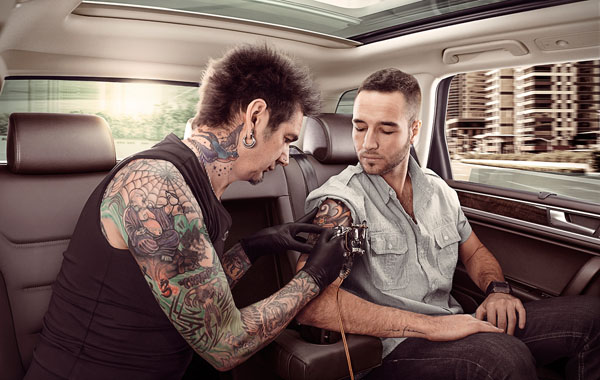 Photograph Diego Arrigoni Tattoo Artist on One Eyeland