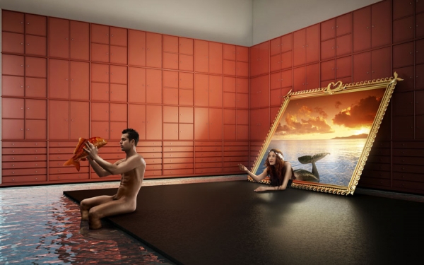 Photograph Egon Gade Montana, Mermaid on One Eyeland