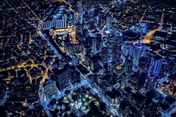 Photograph Gary Compton Sydney From The Air on One Eyeland