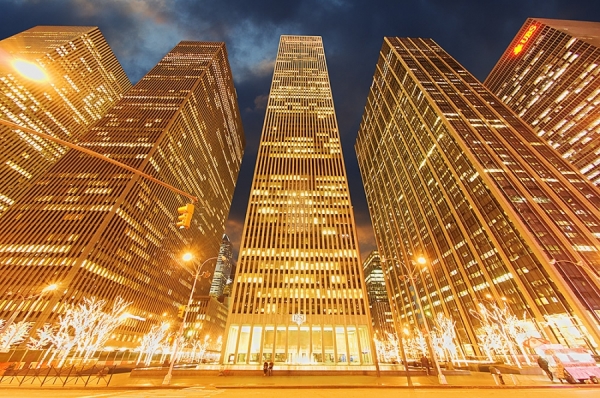 Photograph Mitchell Funk 6th Avenue Skyscrapers on One Eyeland