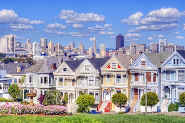 Photograph Mitchell Funk Alamo Square Victorian on One Eyeland