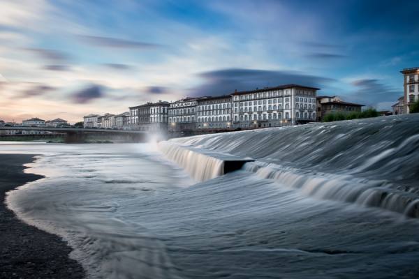 Photograph Michael Woloszynowicz Blue Hour On The Arno on One Eyeland