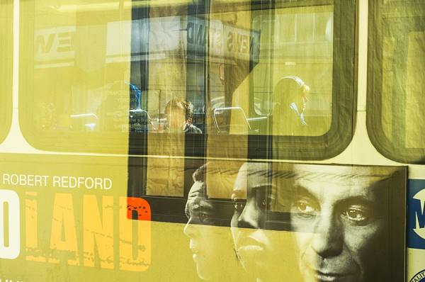 Photograph Mitchell Funk Bus Window Reflection on One Eyeland