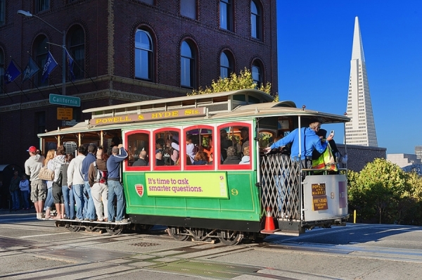Photograph Mitchell Funk Cable Car Powell Street on One Eyeland