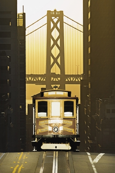 Photograph Mitchell Funk Cable Car Sunrise on One Eyeland