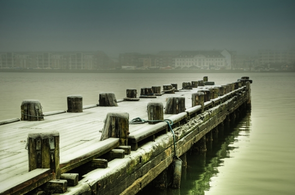 Photograph Christian Hansen Cold At The Pier on One Eyeland