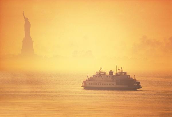 Photograph Mitchell Funk Foggy Sunset on One Eyeland