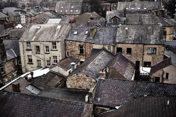 Photograph Ian Pilbeam Lancaster Rooftops on One Eyeland