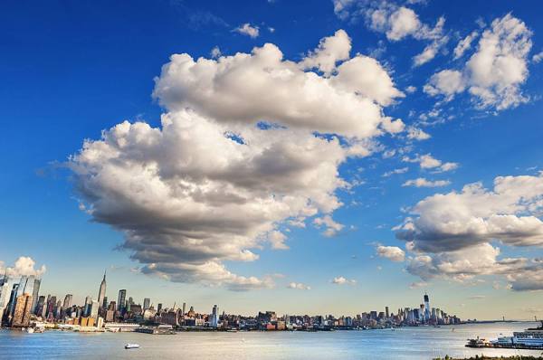 Photograph Mitchell Funk Large Clouds Over Skyline on One Eyeland