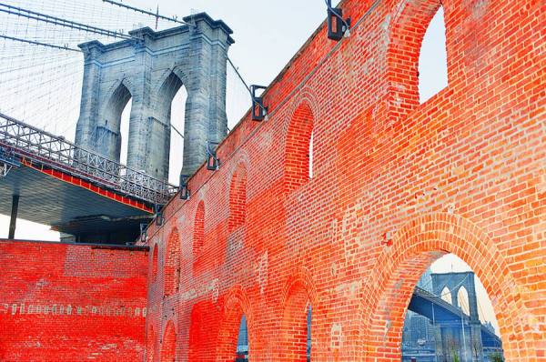 Photograph Mitchell Funk Red Brick Wall on One Eyeland