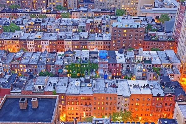 Photograph Mitchell Funk Roof Tops Upper West Side Of Manhattan on One Eyeland