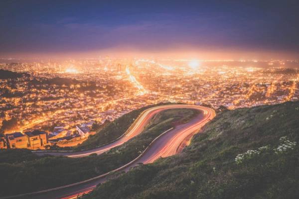 Photograph David Collier San Francisco At Dusk on One Eyeland