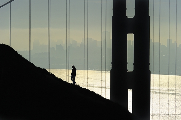 Photograph Mitchell Funk Silhouette Bridge on One Eyeland