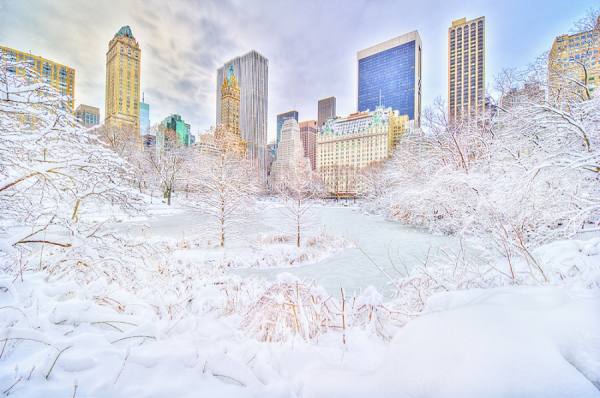 Photograph Mitchell Funk Skyline After The Snowstorm on One Eyeland