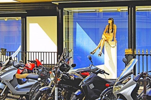 Photograph Mitchell Funk Store Window Paris on One Eyeland