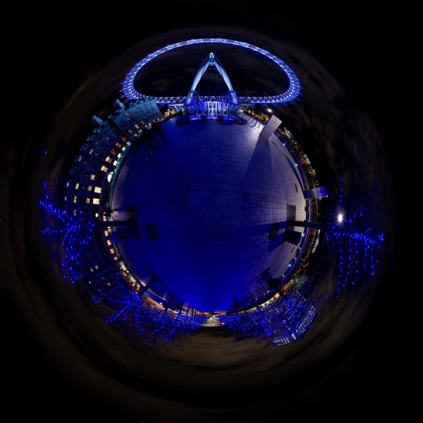 Photograph John Blythe London Eye At Night on One Eyeland