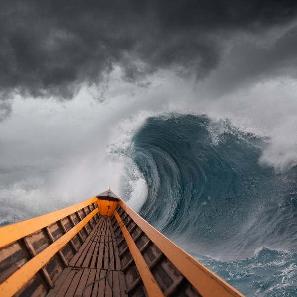 Photograph John Lund Rough Seas on One Eyeland
