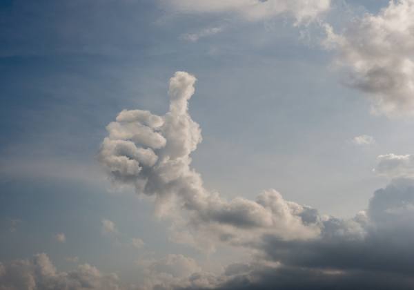 Photograph John Lund Thumbs Up on One Eyeland