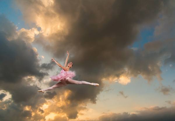 Photograph John Lund Leaping Ballerina on One Eyeland