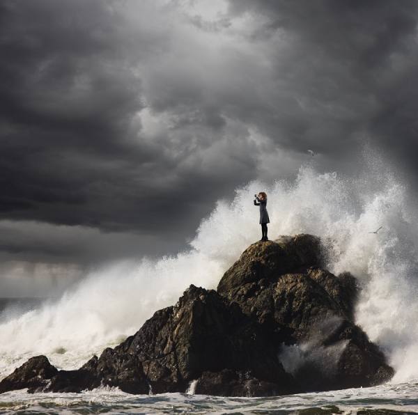 Photograph John Lund Waves on One Eyeland