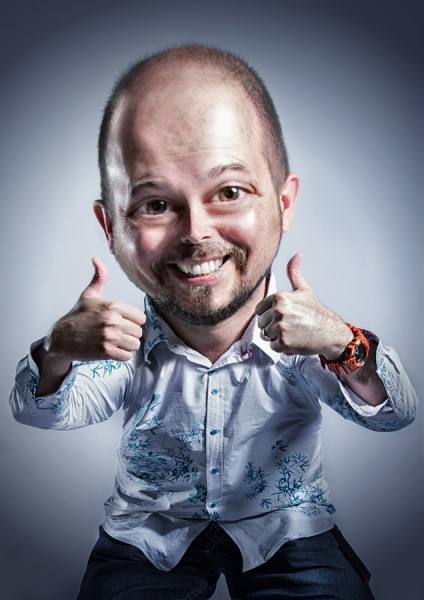 Photograph Lee Howell Caricature 6 on One Eyeland