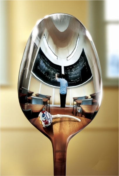 Photograph Adrian Lander Chupa Chup  Angry Spoon 3 on One Eyeland