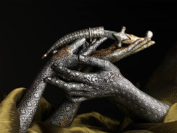 Photograph Luigi Gattinara Damasc Hands on One Eyeland