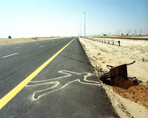 Photograph Nick Dolding Dead Man on One Eyeland