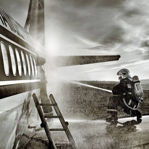 Photograph Dimitris Poupalos Fireman on One Eyeland