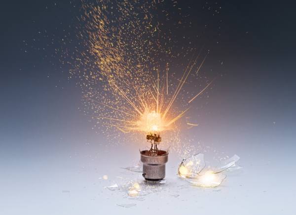 Photograph Murray Laidlaw Explosion on One Eyeland