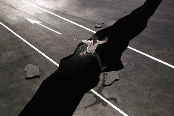 Photograph Ben Welsh Man Jumping on One Eyeland