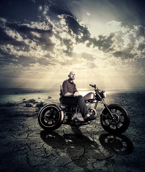 Photograph Fre Fonteyne Mean Lean Motorbike Machine on One Eyeland