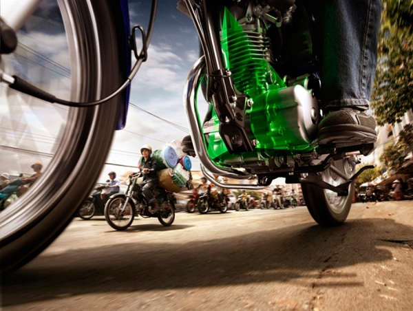 Photograph Sebastian Tan Motorbikes on One Eyeland