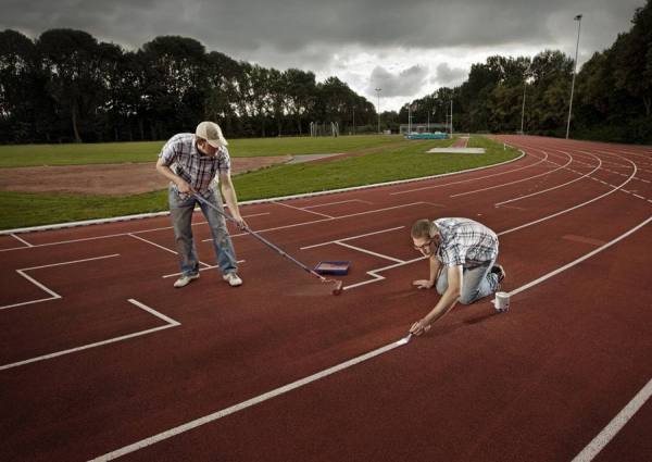 Photograph Roelof Lars New Organisation Of Running Track on One Eyeland