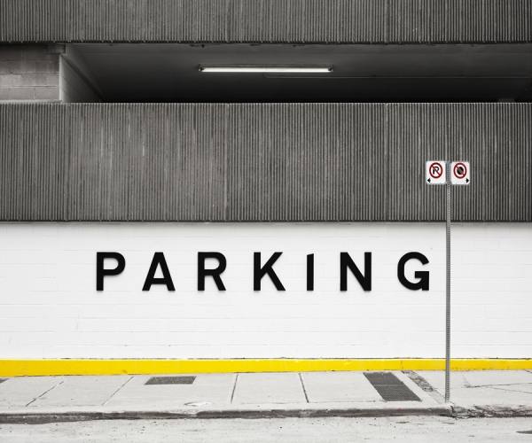 Photograph Ian Pool No Parking on One Eyeland