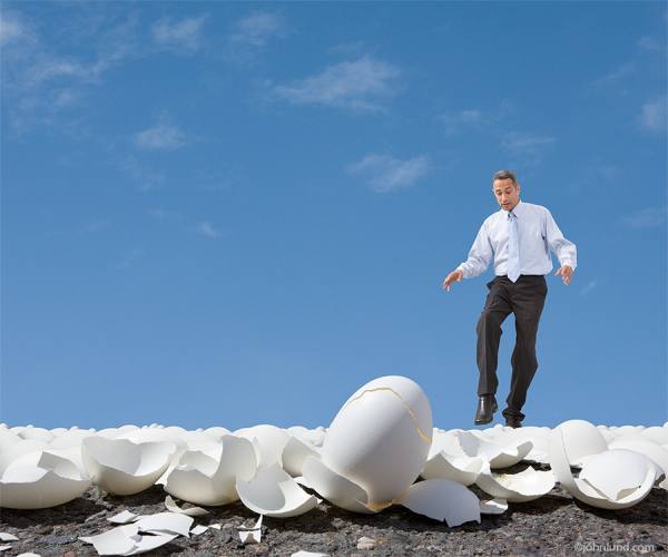Photograph John Lund On Eggshells on One Eyeland
