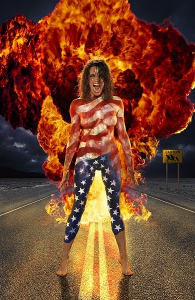 Photograph Glen Wexler Patriotic Bitch on One Eyeland
