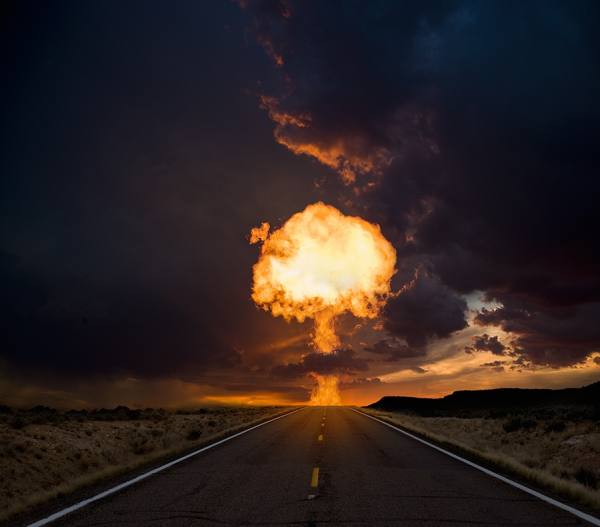 Photograph John Lund Road Hazard Ahead on One Eyeland