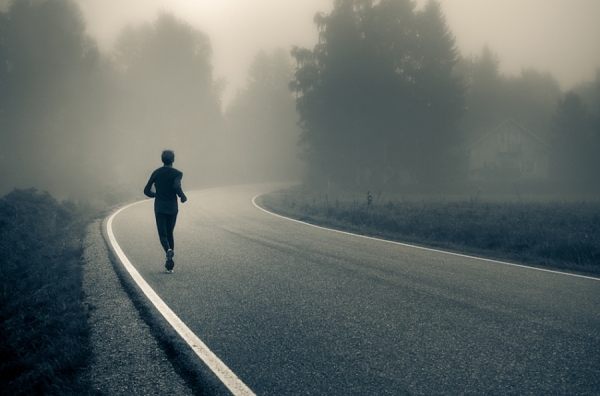 Photograph Mikko Lagerstedt Runner In The Fog on One Eyeland