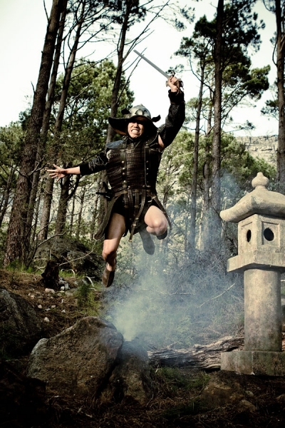 Photograph Seagram Pearce Samurai Warrior on One Eyeland