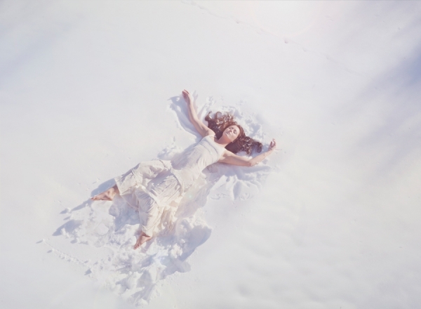 Photograph Rebecca Handler Snow Angel on One Eyeland