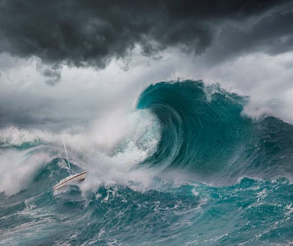 Photograph John Lund Tsunami on One Eyeland