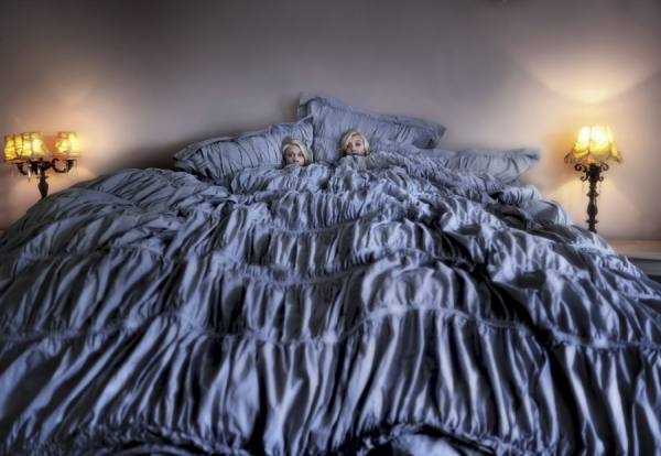 Photograph William Huber Twins Horror Movie on One Eyeland