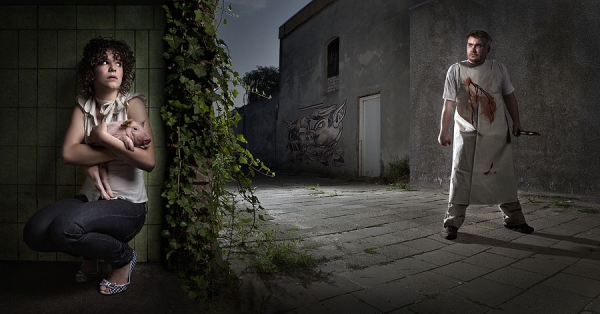 Photograph Marieke Van Grinsven Save The Pigs! on One Eyeland